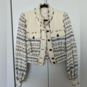NWOT Veronica Beard Darren Tweed cropped jacket size 2